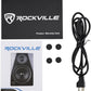 Rockville 2-Way 150W White Active/Powered Studio Monitor Speaker, 5.25" (DPM5W)