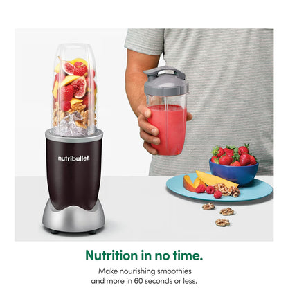 NutriBullet Pro Versapper 900W - Skommeldrankies, Smoothies - Onyx Swart