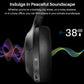 Hybrid Active Noise Cancelling Wireless Over Ear Bluetooth Headset, 60H Playtime, Hi-Res Audio Custom EQ via App Deep Bass - Black