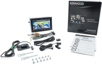 KENWOOD EXCELON Reference 6.8" Volle HD Kapasitiewe Raakskerm Motorstereo-ontvanger, Draadlose Apple CarPlay/Android Auto, Bluetooth, AM/FM HD Radio, MP3-speler, USB-poort, Dubbel DIN, SiriusXM