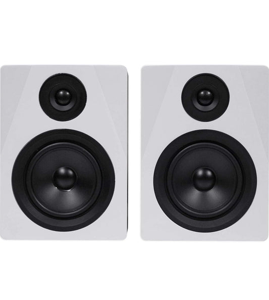 Rockville 2-rigting 250W aktiewe/aangedrewe USB-ateljeemonitorsprekerspaar, 5.25 duim (APM5W)