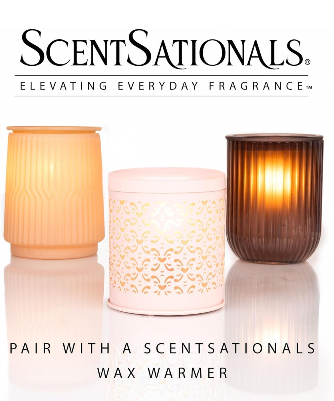 Scentsationals Wax Melts Staycation – Includes Frozen Lemonade, Caribbean Clouds, Warm White Sands & Dreamsicle Cream – 10oz (Pack of 4))