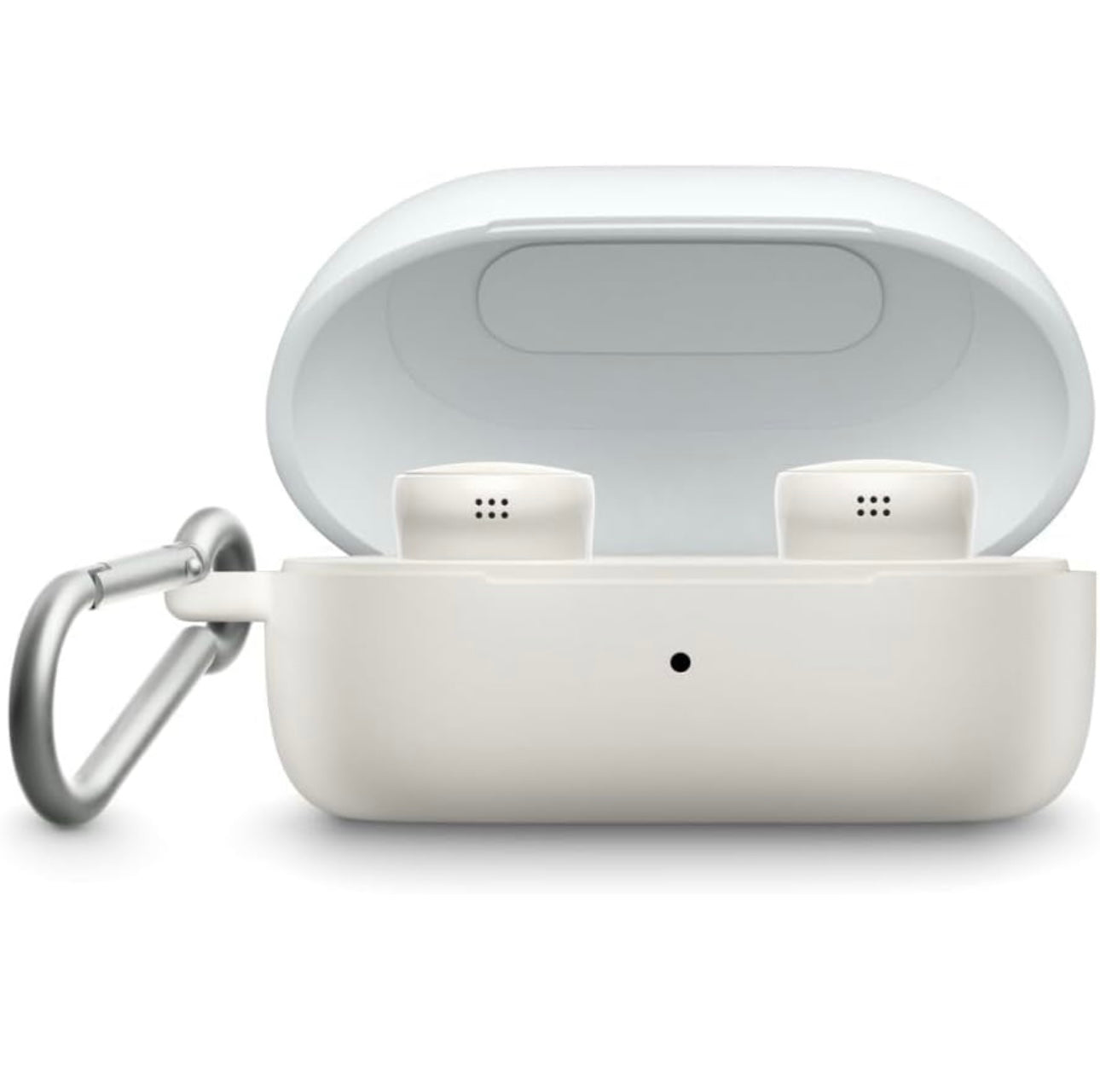 Bose QuietComfort Earbuds Silicone Case Cover, Protective Silicone - White Smoke