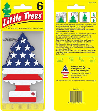 LITTLE TREES Kar Lugverfrisser Hangende Boompie Langdurige Geur - America, (24) Lugverfrissers