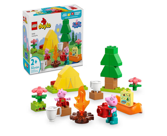 LEGO DUPLO Peppa Pig Camping Trip Toddler Learning Toy - Sensory Toy for Creative and Developmental Play