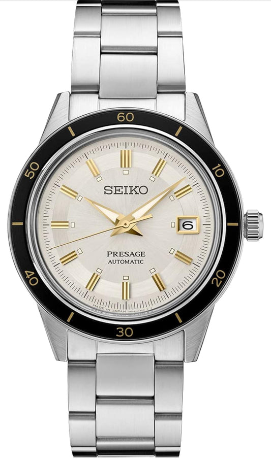 SEIKO Outomatiese Horlosie vir Mans - Presage Versameling met Vintage 1960's Horlosie Inspirasie - 50M Waterbestand