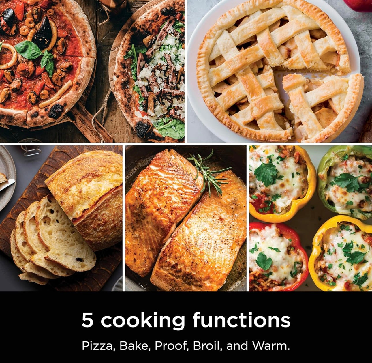 Ninja Artisan Buite Pizza Oond, 12-duim, 3-minute Pizza, Napolitaans, Dun Kors, New York Chicago, Pasgemaak, 700F Maksimum Temperatuur, Elektriese Hitte, Bak, Braai, Rys, Warmhou (MO201)