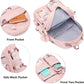 Backpack for Girls, 15.6 Inch Laptop School Bag Kids Kindergarten Elementary College Backpacks Large Bookbags for Teen Girl Women Students Casual Travel Daypacks (Pink)