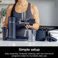 Ninja NeverClog Cold Press Juicer, Powerful Slow Juicer with Total Pulp Control, Countertop, Electric, 2 Pulp Functions - Blue/Navy (JC151NV)