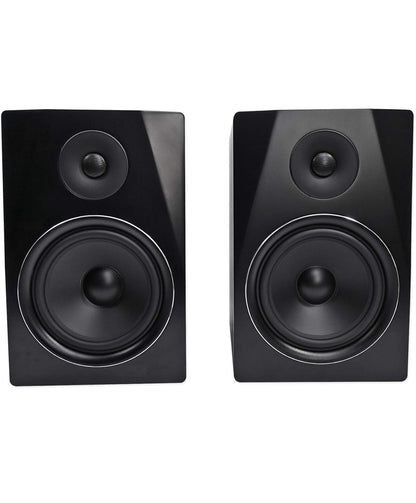 Rockville Paar APM8B 8" 2-rigting 500 Watt Aktiewe USB Studio Monitors+Stande+Pads