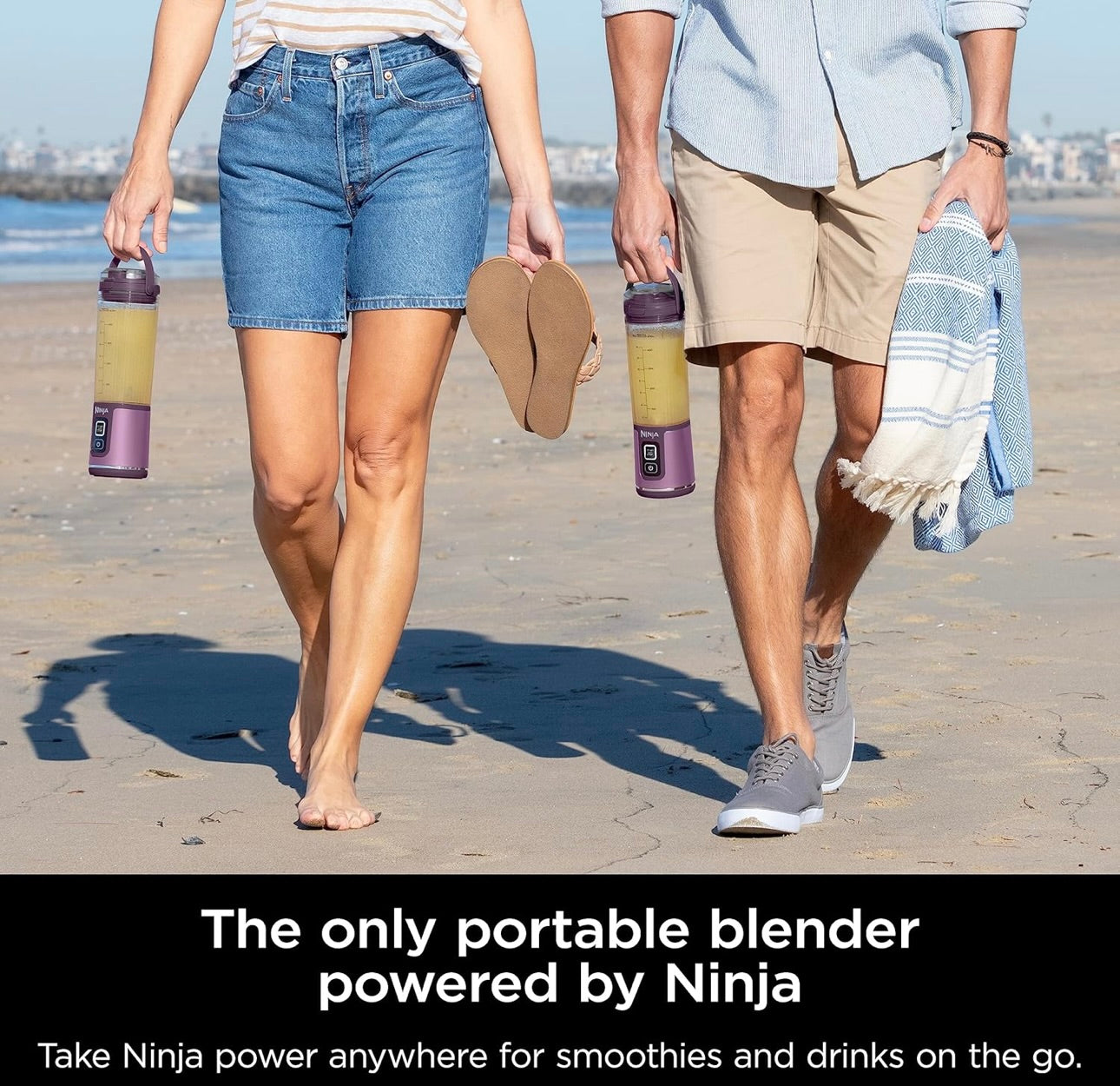 Ninja BC151PR Blast Portable Blender, Cordless, 18oz. Vessel, Personal Blender BPA Free, Leakproof-Lid & Sip Spout, USB-C Rechargeable, Dishwasher Safe Parts - Passion Fruit