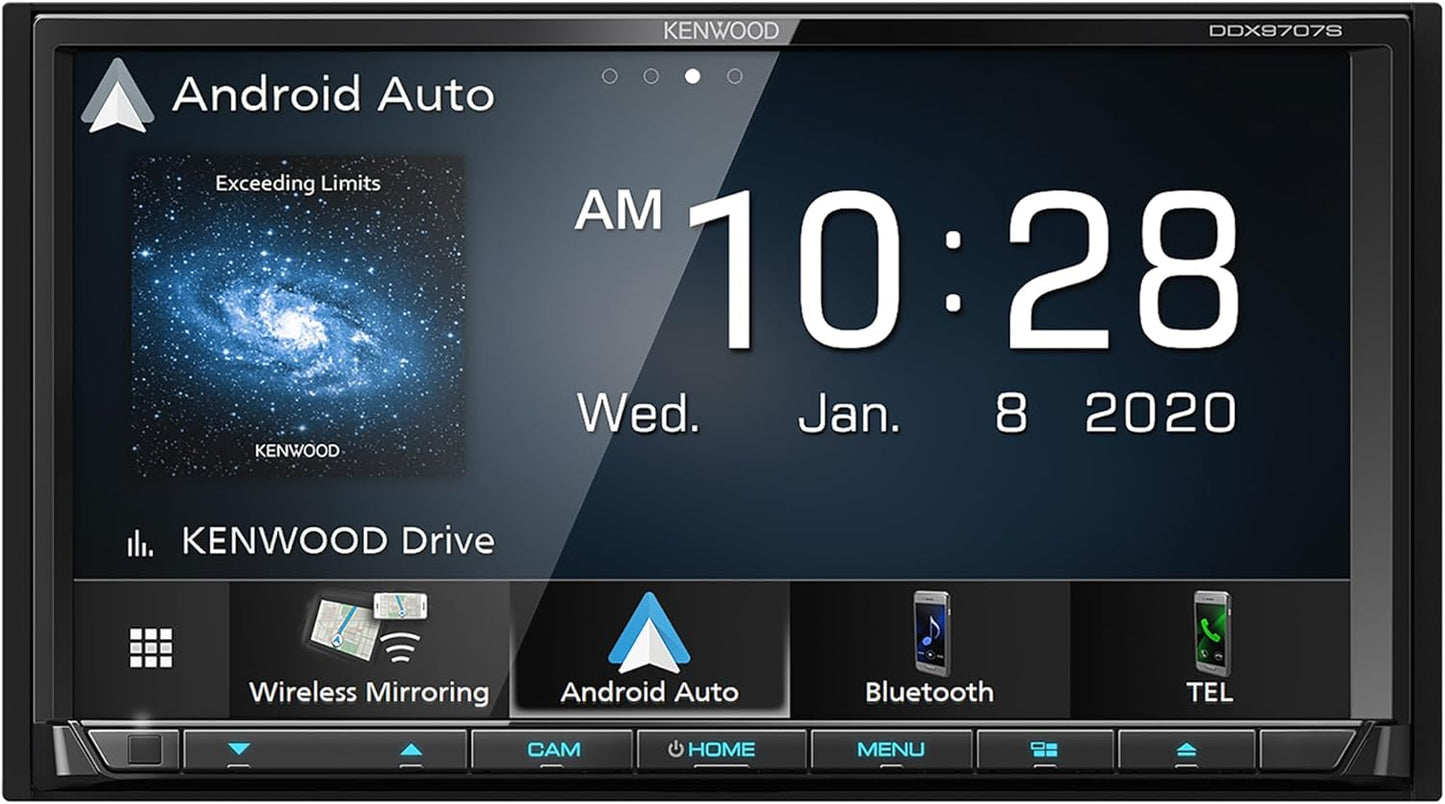 KENWOOD 6.95" Kapasitiewe Raakskerm DVD Multimediaspeler met Apple CarPlay en Android Auto Besoek die Kenwood-winkel