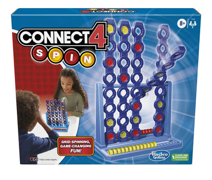 Hasbro Gaming Connect 4 Spin Game - Features Spinning Connect 4 Grid - 2 Player Board Games for Family and Kids