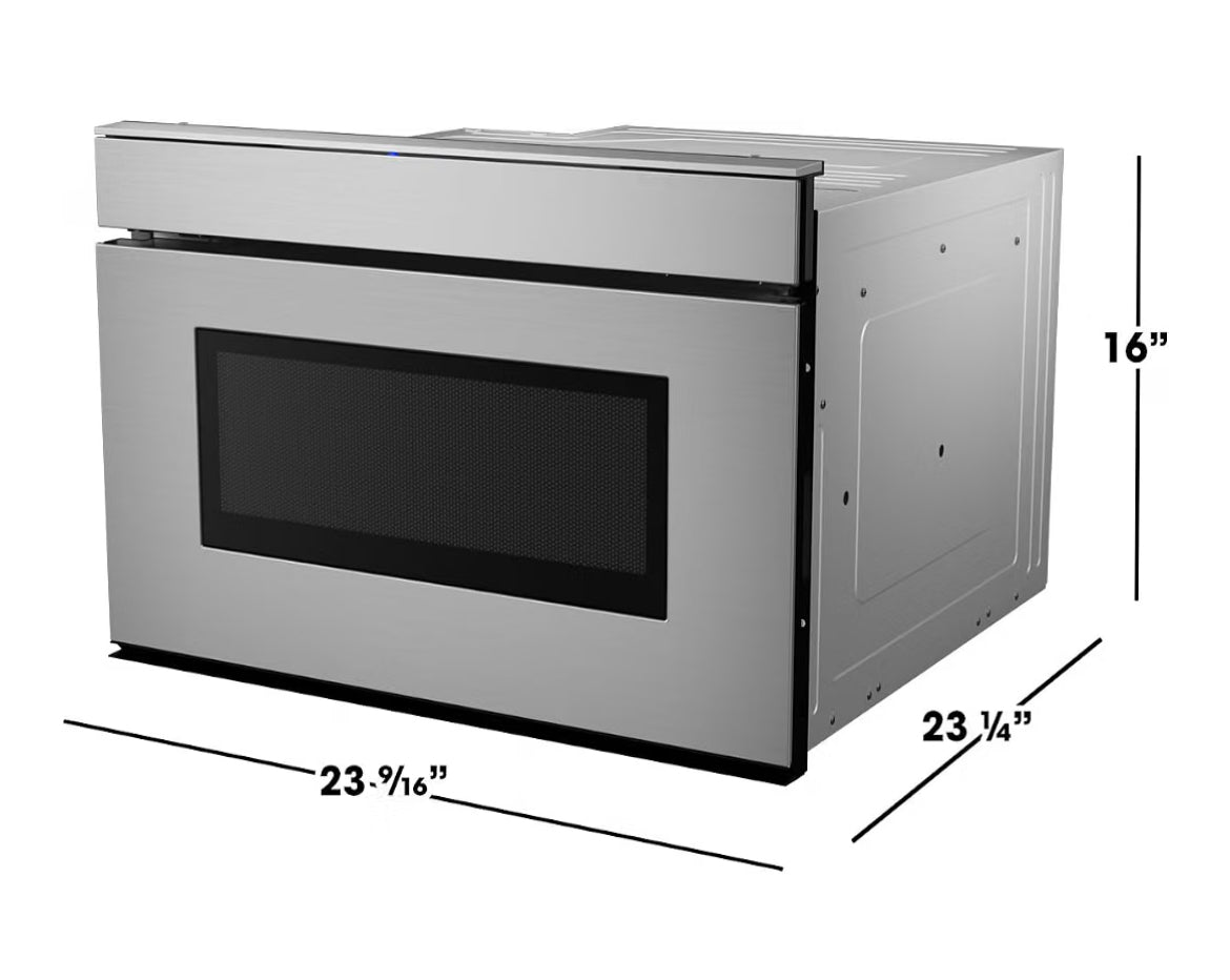 Sharp SMD2479JS 24 in. 1.2 cu. ft. Built-In Smart Microwave Drawer Oven
Easy Wave Open, 24-inch, 1.2 Cubic Feet, 950 Watt, Works with Alexa Certified