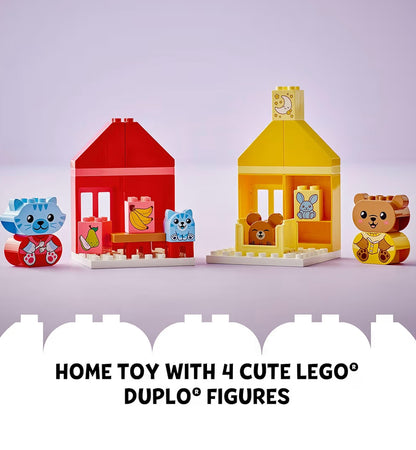 LEGO DUPLO My Eerste Daaglikse Roetines: Eet- en Bedtydspeelding vir Sosiale en Emosionele Rolspel, Dierspeelgoed