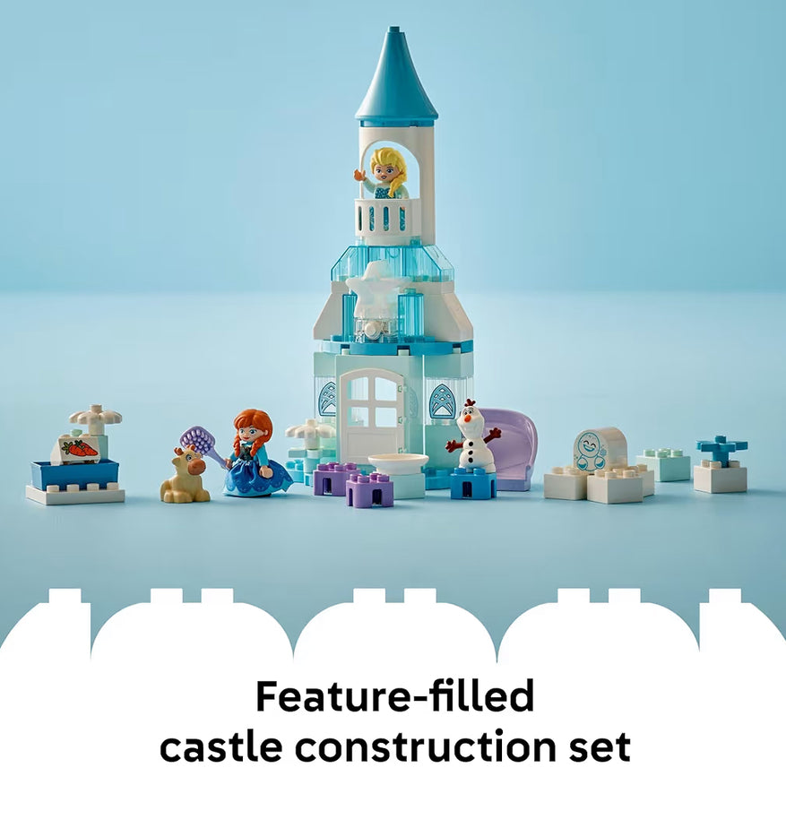 LEGO DUPLO Disney Anna en Elsa se Bevrore Kasteelpartytjie Boublokke vir Voorgee-speel en Sensoriese Ontwikkeling