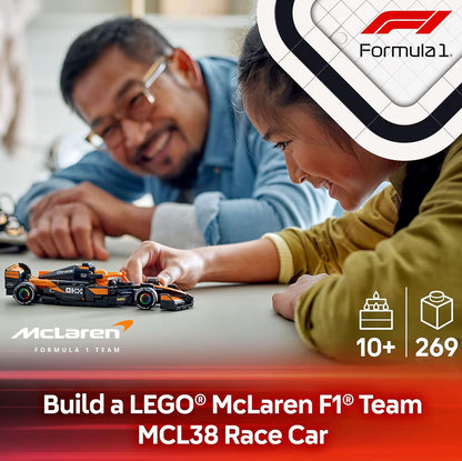 LEGO Speed Champions McLaren F1 Span MCL38 Renmotor Speelding - Boustel vir Kinders