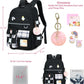 Backpack for Girls, 15.6 Inch Laptop School Bag Kids Kindergarten Elementary College Backpacks Large Bookbags for Teen Girl Women Students Casual Travel Daypacks (Black)
