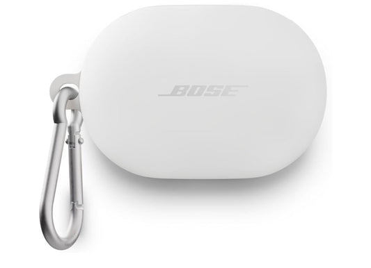 Bose QuietComfort Earbuds Silicone Case Cover, Protective Silicone - White Smoke