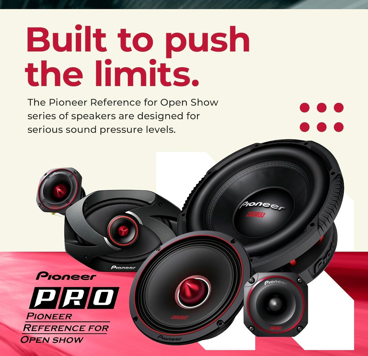Pioneer TS-6900PRO, 2-rigting-motorluidsprekers, Volreeks, Helder Klankgehalte, Maklike Installasie en Verbeterde Basreaksie, 6” x 9” Luidsprekers