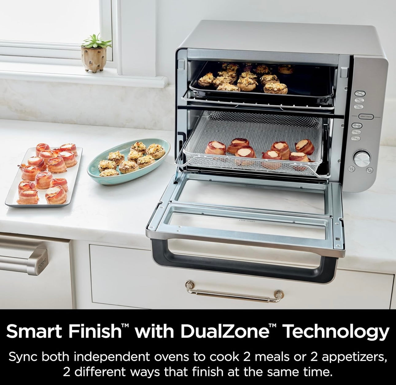 Ninja Air Fryer & Toaster Oven, Double Stack XL, Countertop Oven, 12-in-1  (Stainless Steel DCT601 )