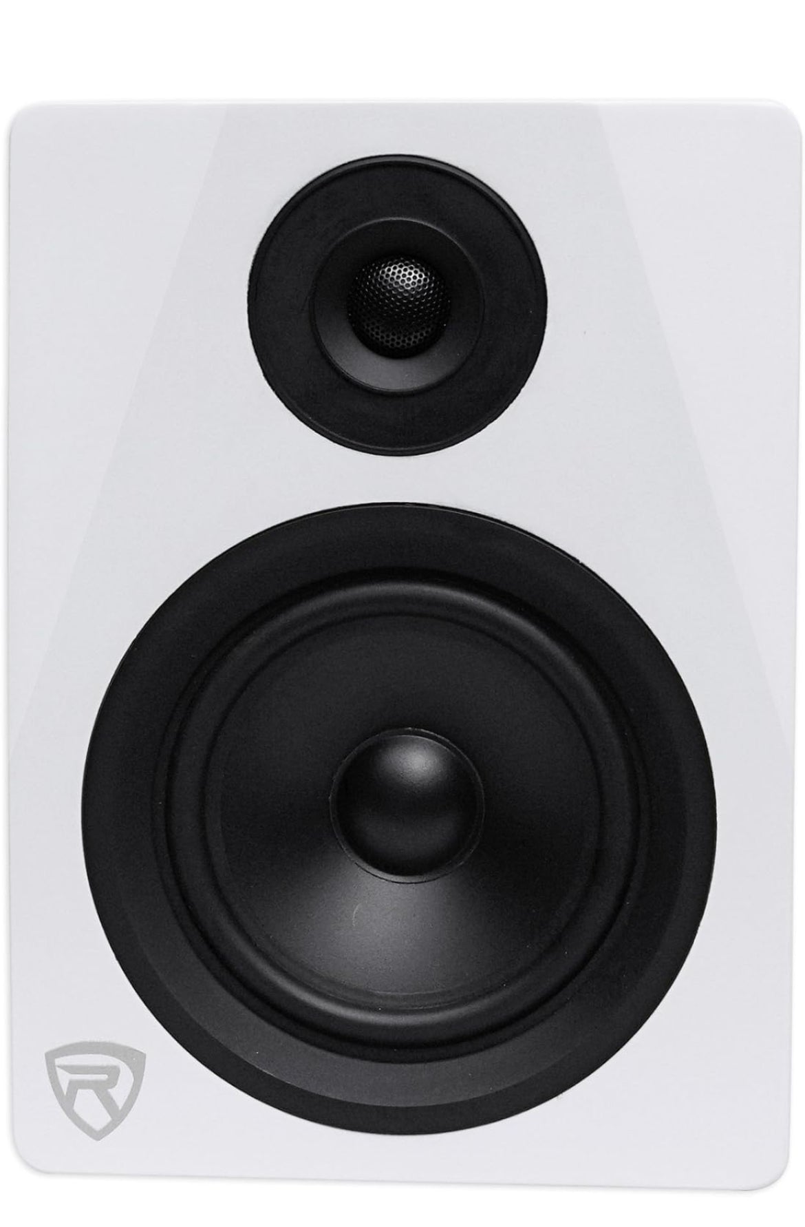 Rockville 2-Way 150W White Active/Powered Studio Monitor Speaker, 5.25" (DPM5W)