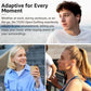 Open Ear Clip Earbuds, Lightweight Comfort 40H Play BT w/ Smart Digital Display - Pink