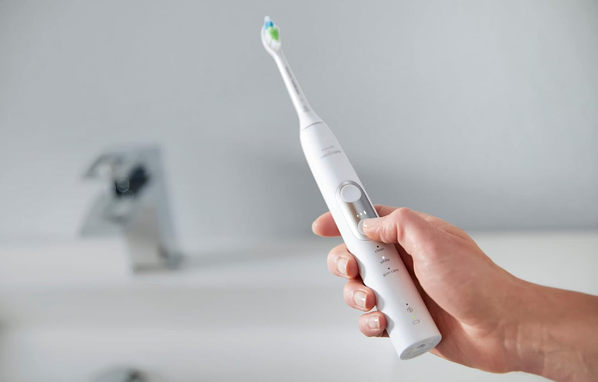 Philips Sonicare ProtectiveClean 6500 Herlaaibare Elektriese Tandeborsel, met Druksensor, 3 Skoonmaakmodusse - Wit (HX6462/05)