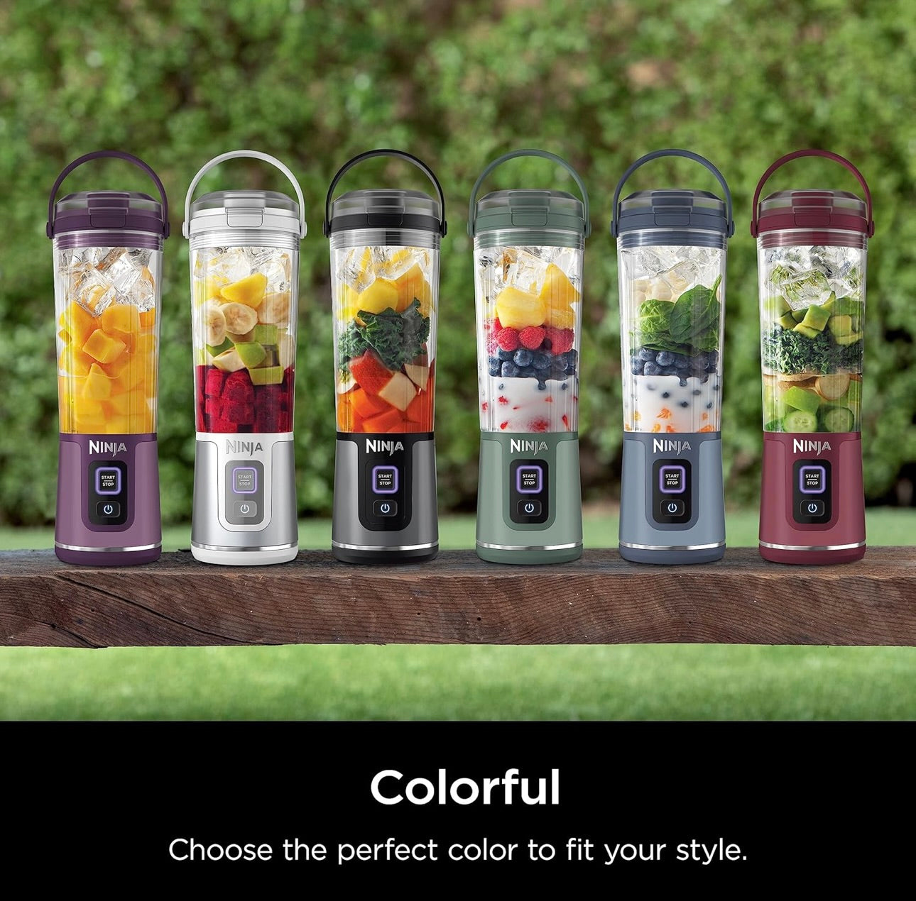 Ninja BC151EM Blast Portable Blender, Cordless, 18oz. Vessel, Personal Blender BPA Free, Leakproof-Lid & Sip Spout, USB-C Rechargeable, Dishwasher Safe Parts - Forest Green