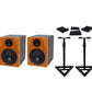 Rockville (2) DPM5C Dual Powered 5.25" 300w Active Studio Monitors+Stands+Pads
