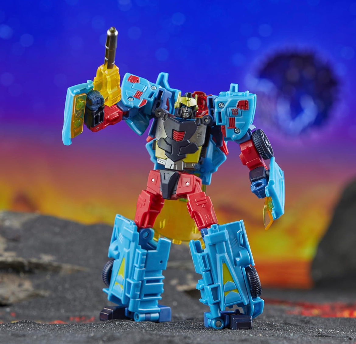 Transformers Legacy United Deluxe Klas Cybertron Universe Hot Shot, 5.5-duim Omskakelende Aksiefiguur, 8+