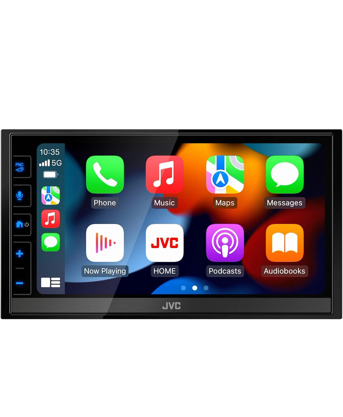 JVC KW-M780BT Apple CarPlay Android Auto Digitale Mediaspeler, Dubbel DIN, 6.8 Duim LCD-raakskerm, AM/FM, Bluetooth, MP3-speler, USB-poort, iDatalink Maestro, SiriusXM, Klas D Versterker, Motorradio