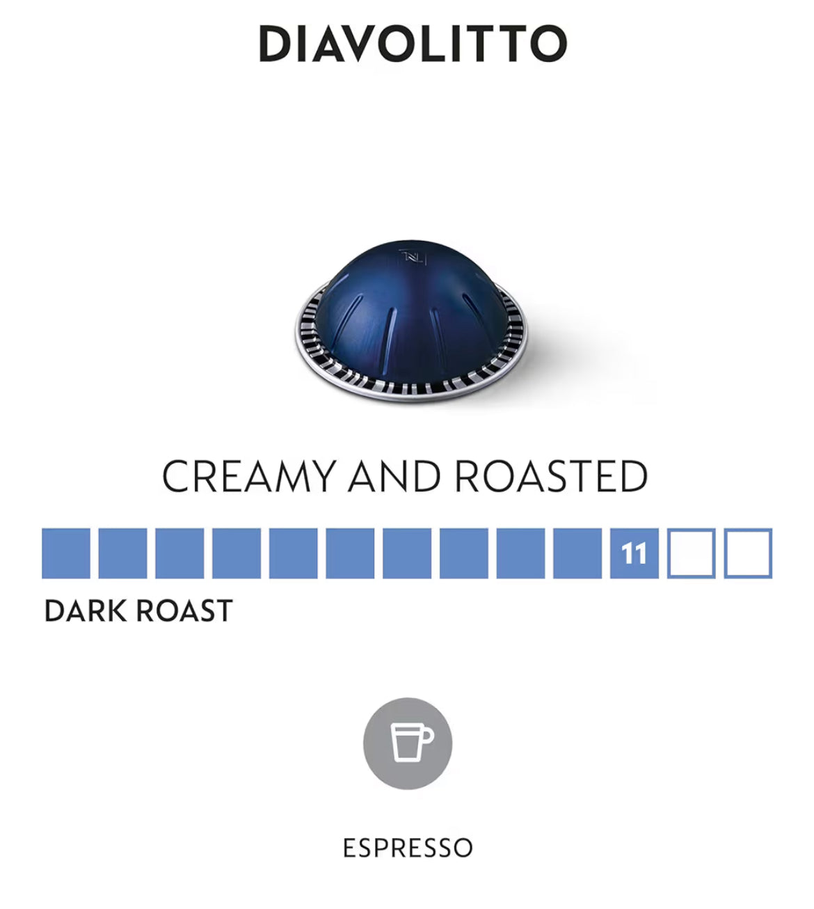 Nespresso Vertuo Line Espresso, Diavolitto (50 ST)