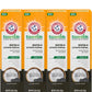 ARM & HAMMER Essentials Fluoride-Free Toothpaste Whiten + Activated Charcoal (Pack of 4)4.3oz - Clean Mint