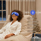 New Limited Edition Eye Massager with Heat and Cooling, Eyeris 3 Voice Control, Eye Care Sleep Mask - Blue