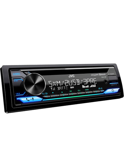 JVC KD-T925BTS Bluetooth Motorstereo-ontvanger met USB-poort – LCD-skerm - AM/FM Radio - MP3-speler - Dubbel DIN – 13-band EQ (Swart)