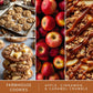 Scentsationals Fall Wax Melts Home Sweet Home - Cinnamon Apples, Salted Caramel Butter Cream & Farmhouse Cookies, 10oz (24 Cubes)