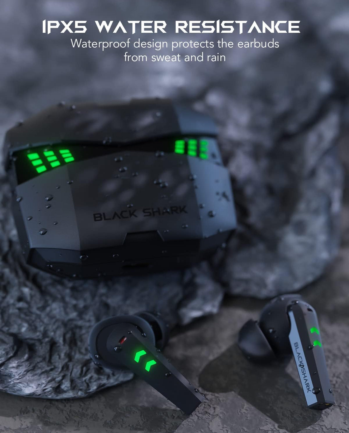 Black Shark Bluetooth  Earbuds w/ 0.035s Ultra-Low Latency Noise Cancelling Microphones