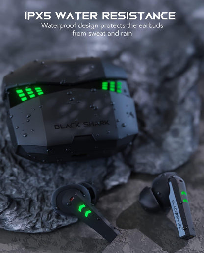 Black Shark Bluetooth  Earbuds w/ 0.035s Ultra-Low Latency Noise Cancelling Microphones