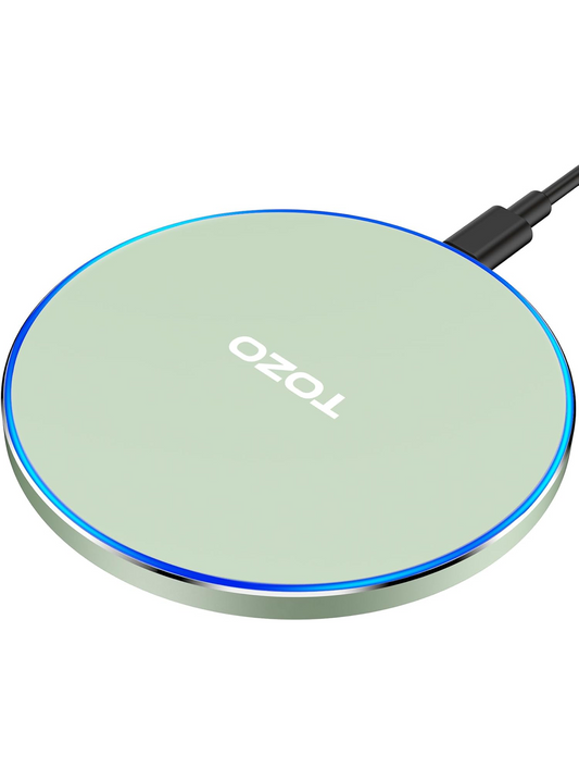 New Anti-Slip Wireless Charger 15W Max Fast Charging Pad Compatible w/ iPhone,Samsung Galaxy