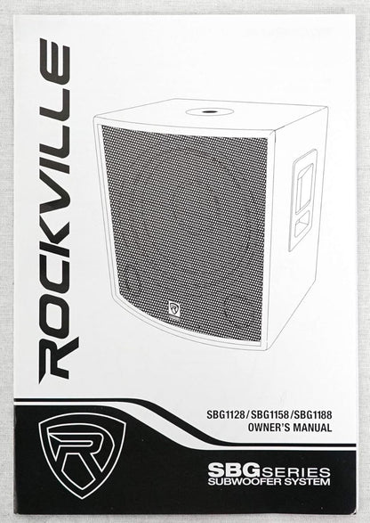 Rockville SBG1128 12" 600 Watt Passiewe Pro DJ Subwoofer, MDF-kas/paalmontering