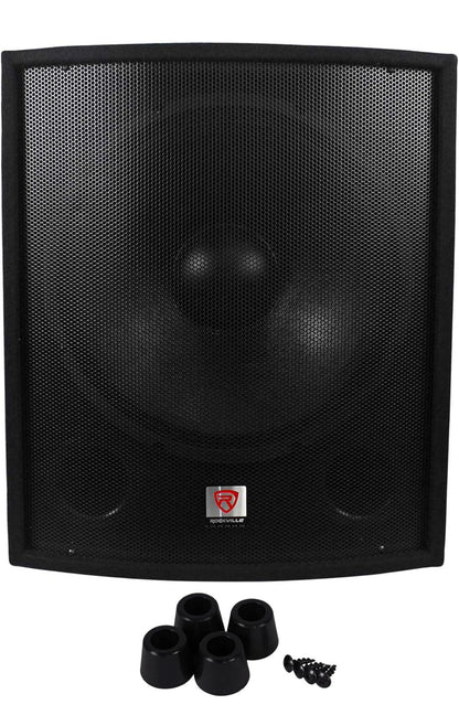 Rockville SBG1188 18" 1000 Watt Passiewe Pro DJ Subwoofer, MDF-kas/paalmontering