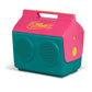 Igloo KoolTunes Retro Cooler – 14 Qt Playmate Bluetooth Boombox w/ Built-In Speakers (Jade - Pink)