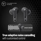 JBL Live Beam 3 - True Wireless Noise-Cancelling Stick-Closed Earbuds, 48Hrs Total Playback, Wireless Charging, 6 Mics for Perfect Calls, Multi-Point Connection, IP55 Waterproof and dustproof (Black)