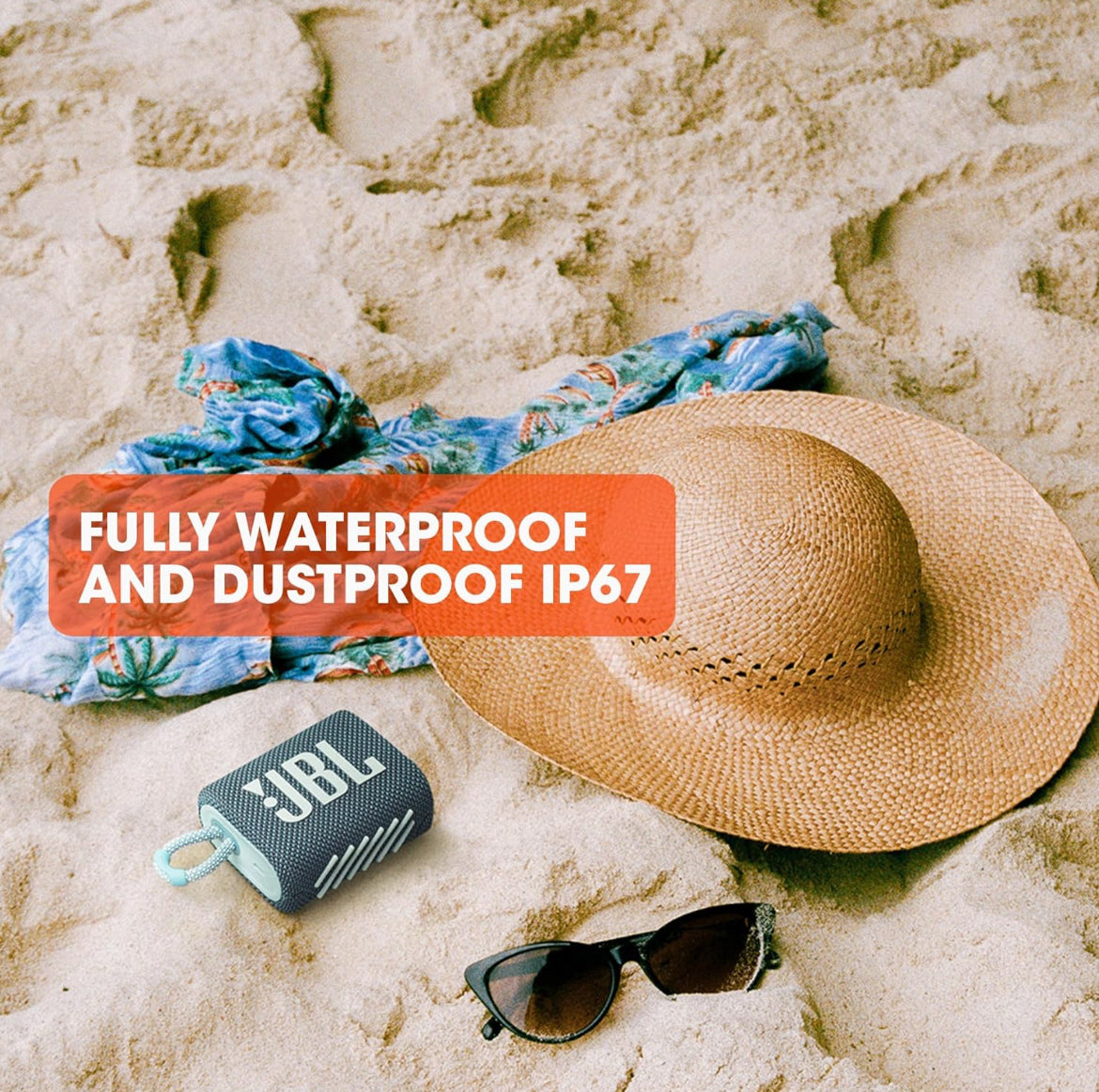 JBL Go 3 - Portable Mini Bluetooth Speaker P67 Waterproof and Dustproof - (Teal)