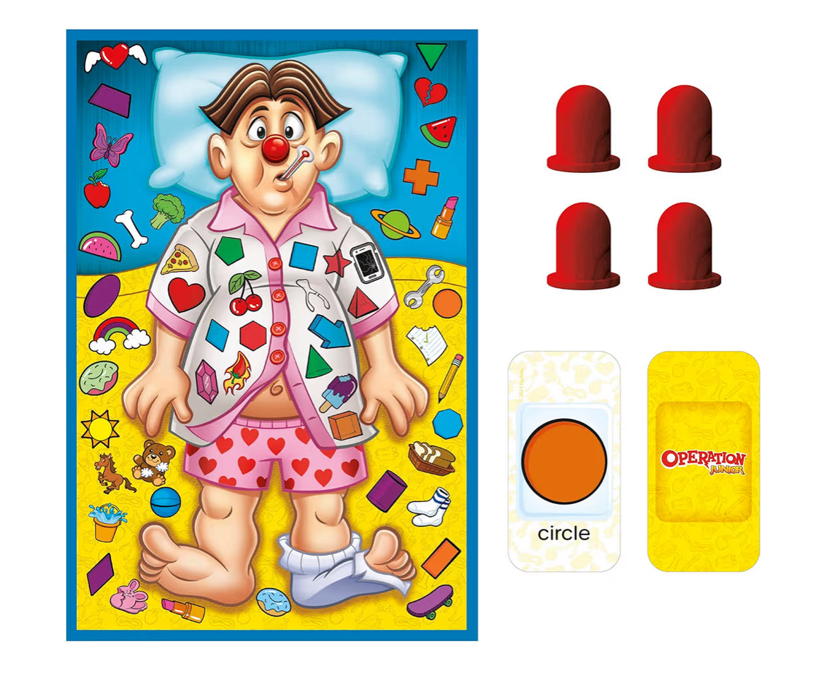 Hasbro Gaming Operation Junior Board Game | Operation Game for Younger Kids | Ages 3 and Up | 2 to 4 Players | Preschool Games | Fun Games for Preschoolers