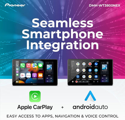 Pioneer DMH-WT3800NEX 9" Capacitive Touchscreen Floating Display Car Stereo
Digital Multimedia Receiver, Wireless Apple CarPlay & Android Auto, Amazon Alexa, Bluetooth, FLAC, Backup Camera, HD Radio