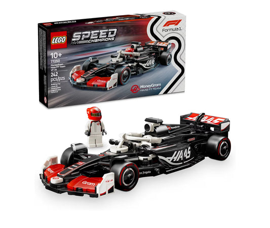 LEGO Speed Champions MoneyGram Haas F1 Team VF-24 Race Car Toy - Building Set for Kids