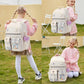 Backpack for Girls, 15.6 Inch Laptop School Bag Kids Kindergarten Elementary College Backpacks Large Bookbags for Teen Girl Women Students Casual Travel Daypacks (Beige)
