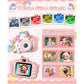 Kids Selfie Camera 20 MP HD 1080P IPS Screen Dual Digital Toy w/ 32Gb Card - (White/Pink)